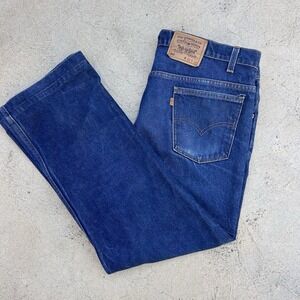 Vintage Levis 517 Orange Tab Mens Dark Jeans 42x30 90s Made In USA Bootcut